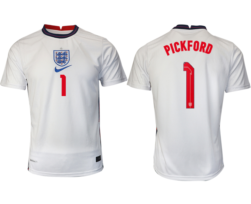 Men 2021 Europe England home AAA version #1 soccer jerseys